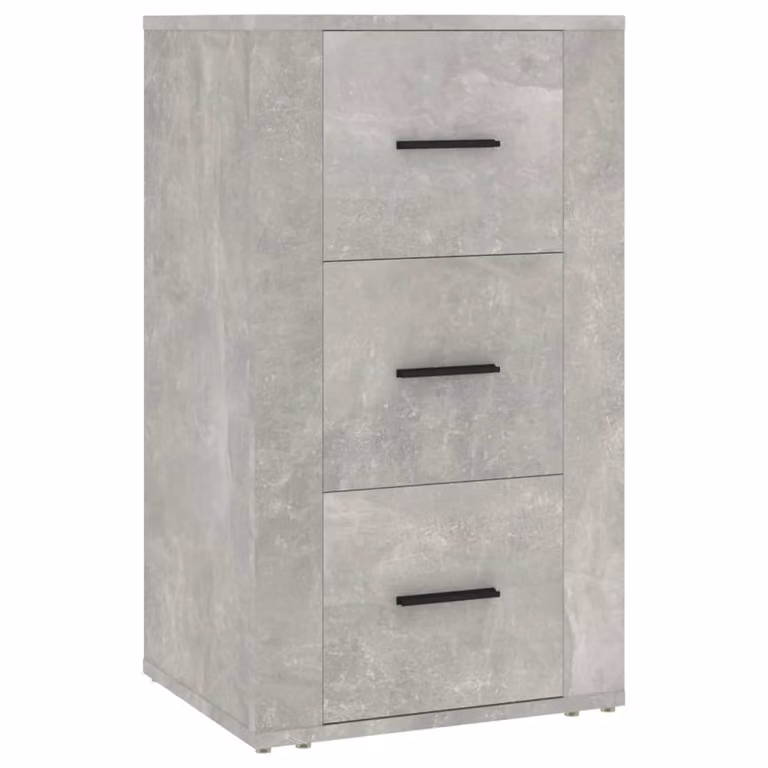 Credenza Grigio Cemento 40x33x70 cm in Legno Multistrato