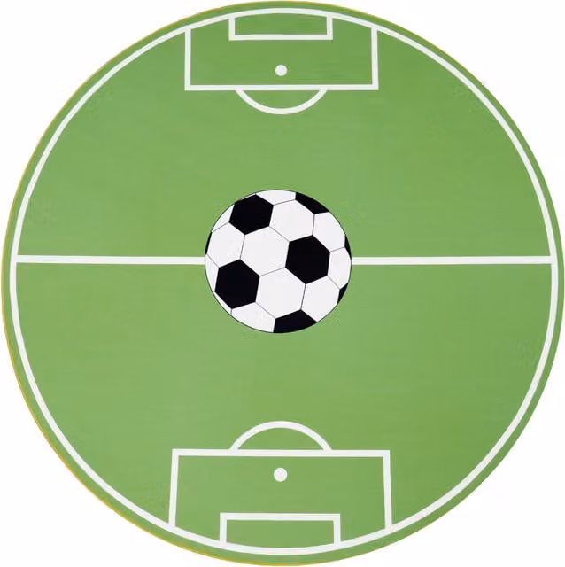 Tappeto rotondo per bambini Bini verde con motivo geometrico, Diametro: 160 cm