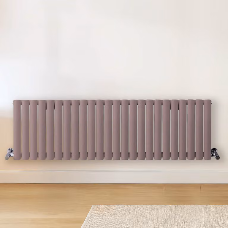 Radiatore di Design Orizzontale Viola (Dahlia Viola) - 400mm x 1416mm - Pannello Doppio  - Revive