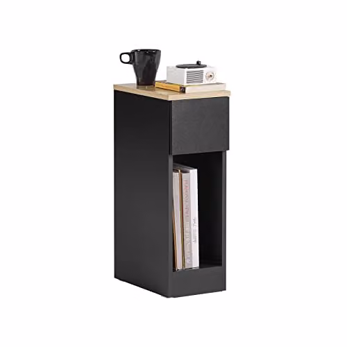 SoBuy Comodino stretto 20 cm con cassetto, 20x35x60 cm Camera