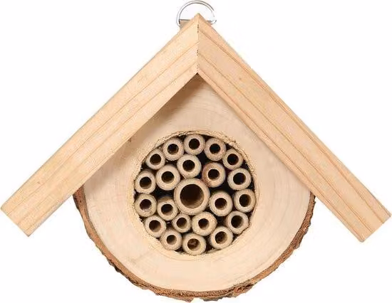 Albergo per api selvatiche resistente alle intemperie circa 17 x 135 x 8 cm legno di cedro/popolo naturale