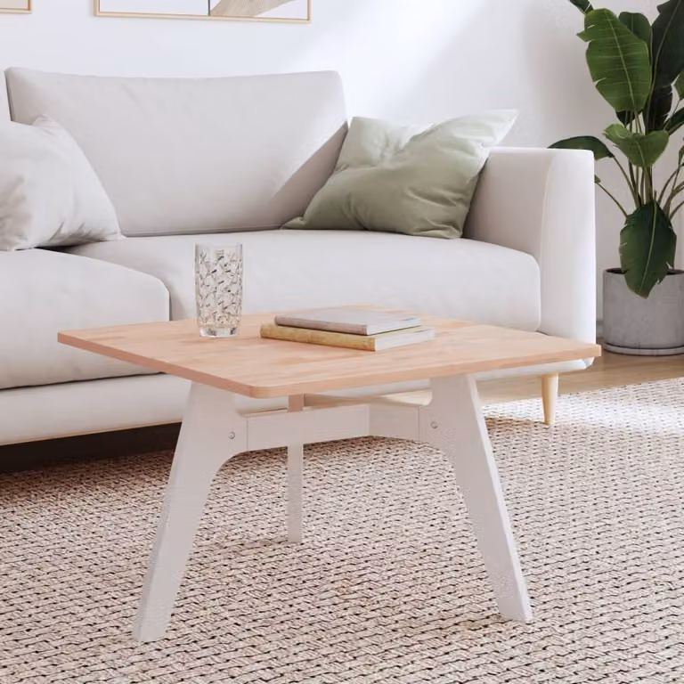 vidaXL Piano per Tavolo Quadrato in Legno di Faggio Marrone L: 60 cm, P: 60 cm, H: 1,5 cm