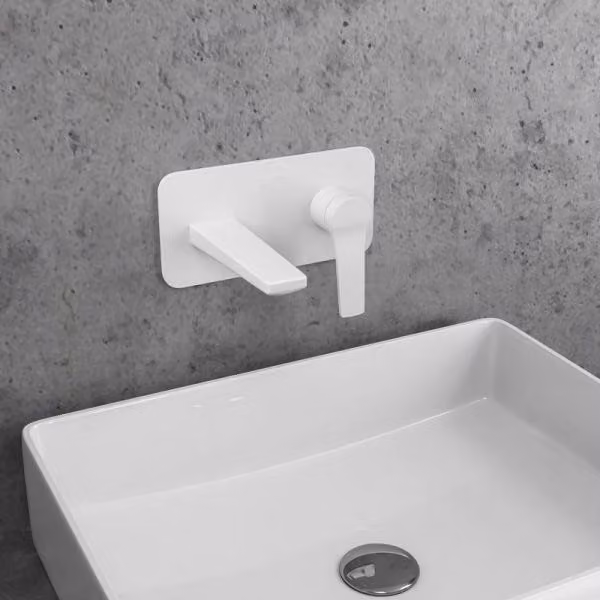 Mitigeur lavabo murale incassabile ANDARE en chrome RAV SLEZAK Finition: Cromo bianco,