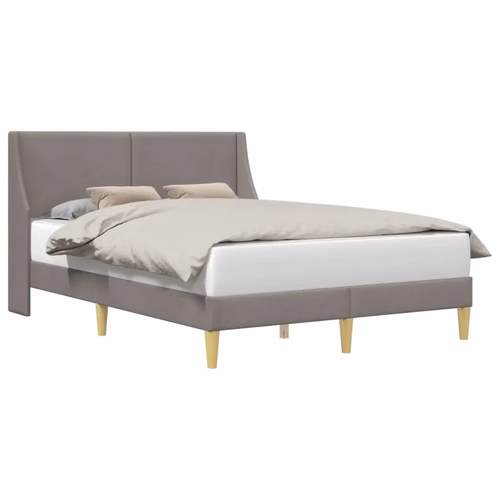 Struttura letto moderno con testiera e giroletto DESIGN IN in tessuto grigio con doghe a arco – 2