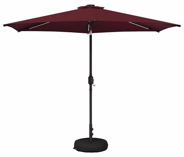 Parasol da Giardino con Luci LED 300 x 300 cm Poliestere