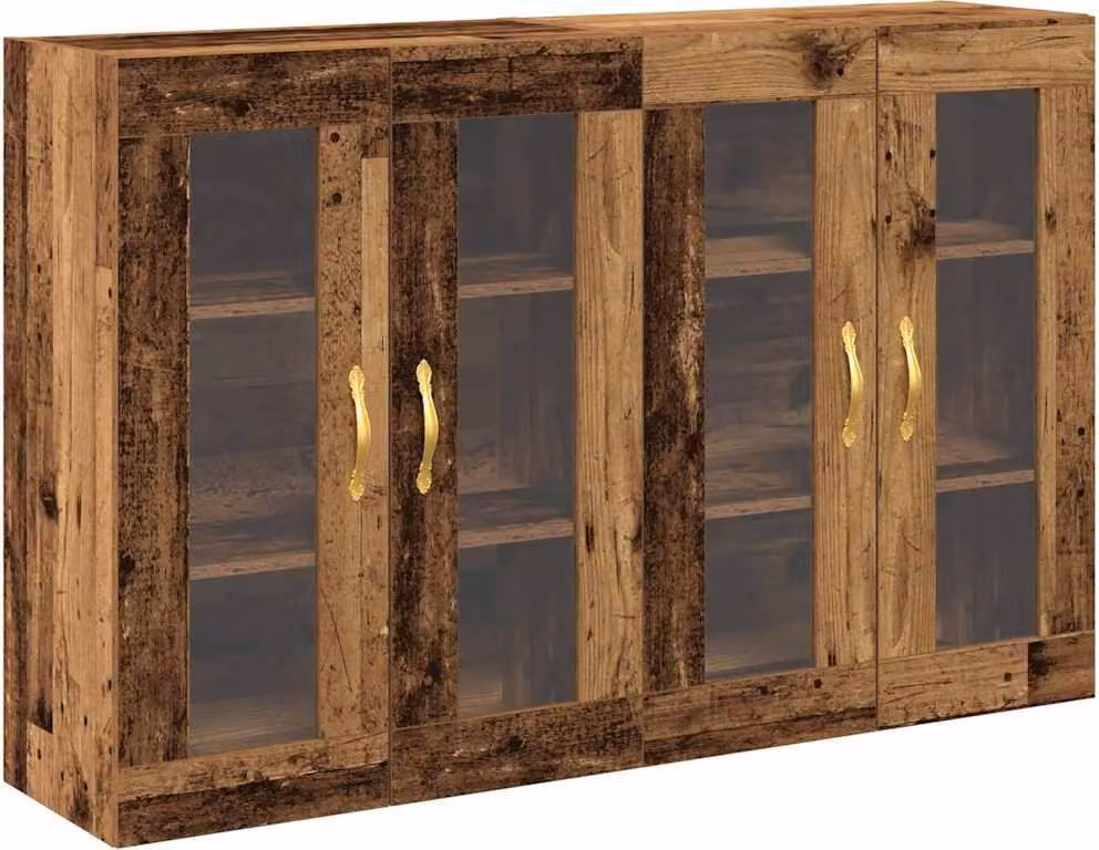 Armadi da Parete 2 pcs Legno vecchio 69,5 x 34 x 90 cm