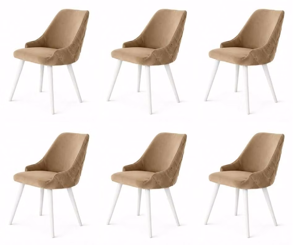 6 sedie, stile moderno, colore blu, comode, nuove, ideali per la sala da pranzo, confortevoli