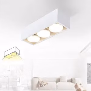 ZMH LED plafoniera bianca faretto da superficie faretto da soffitto 4 fiamme bianco caldo GX53 20W faretto da soffitto faretto angolare orientabile per cucina soggiorno sala da pranzo corridoio corridoio
