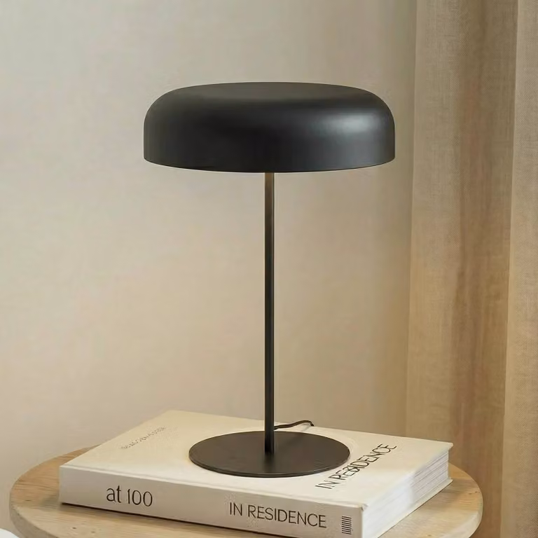 Lampada da tavolo Edion Lindby, Nero, Soggiorno / Sala da pranzo, Metallo, Moderno, Lampada da tavolo