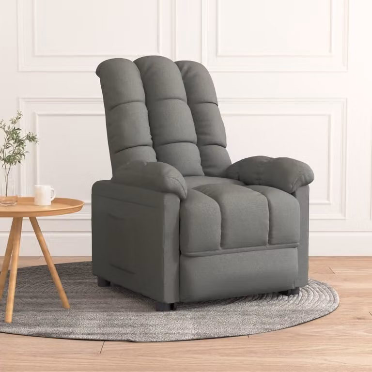 The Living Store reclinabile in tessuto grigio scuro