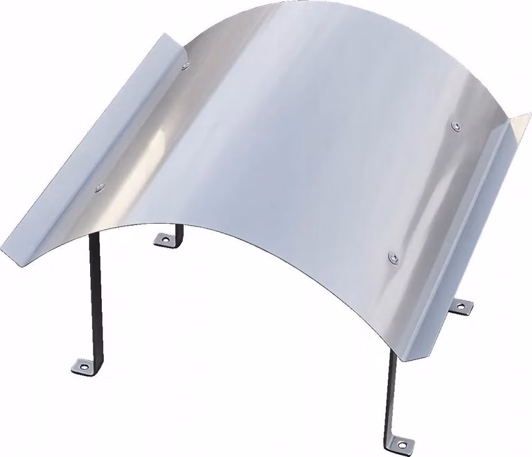 Cofano per camino Napoleon per camino in acciaio inox 42,5 x 75 cm con cofano