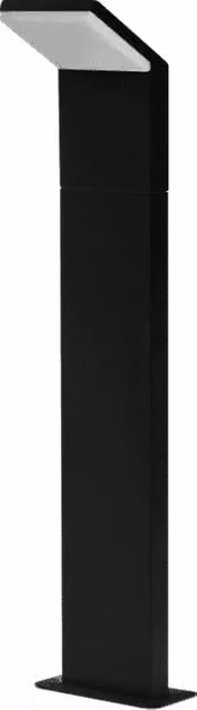 Paletto LED da esterno moderno nero con protezione IP54, potenza 9W, altezza: 60 cm, temperatura colore regolabile CCT 2200K/2700K/3000K