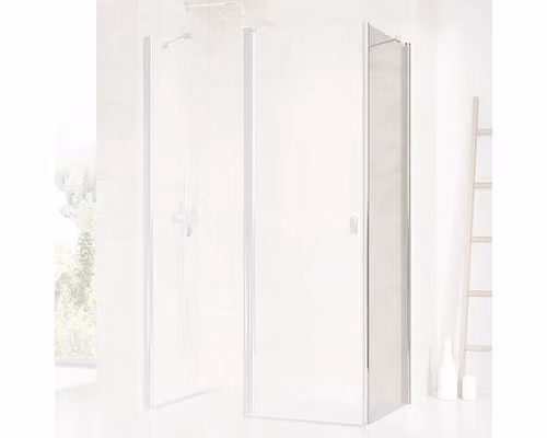 Schermo doccia per porta doccia RAVAK 90 cm telaio colore cromo vetro decoro vetro trasparente 9QV70C00Z1