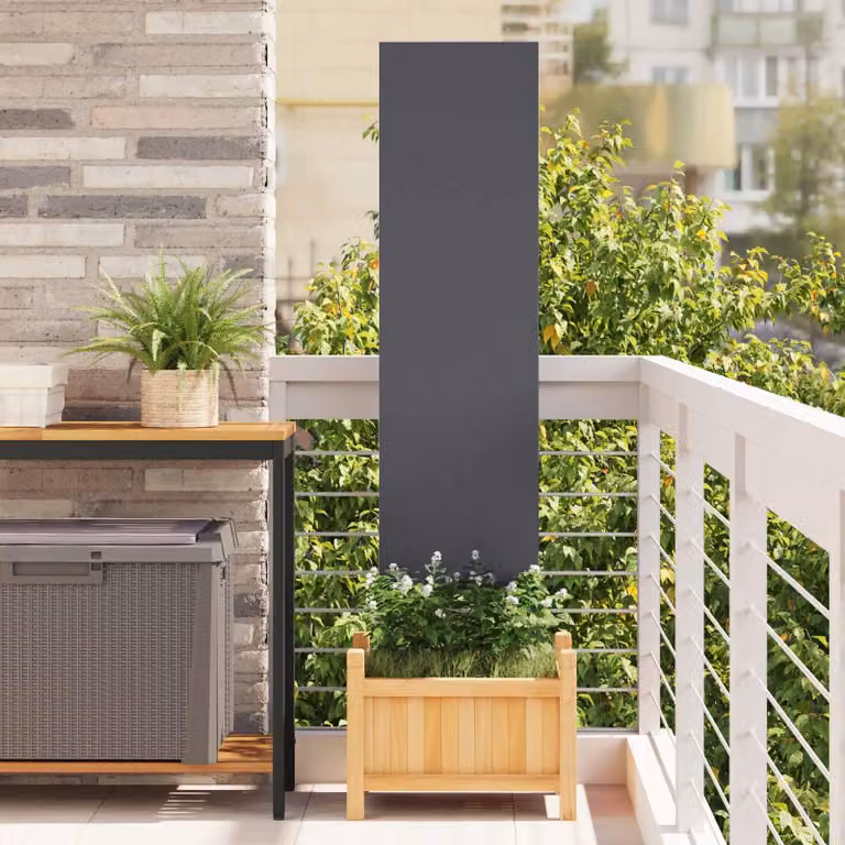 Schermo per privacy in giardino Traforo Antracite 32 x 140 cm