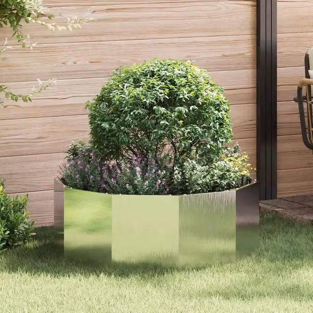 Fioriera Argento 90 x 90 x 35 cm Acciaio inossidabile 883735