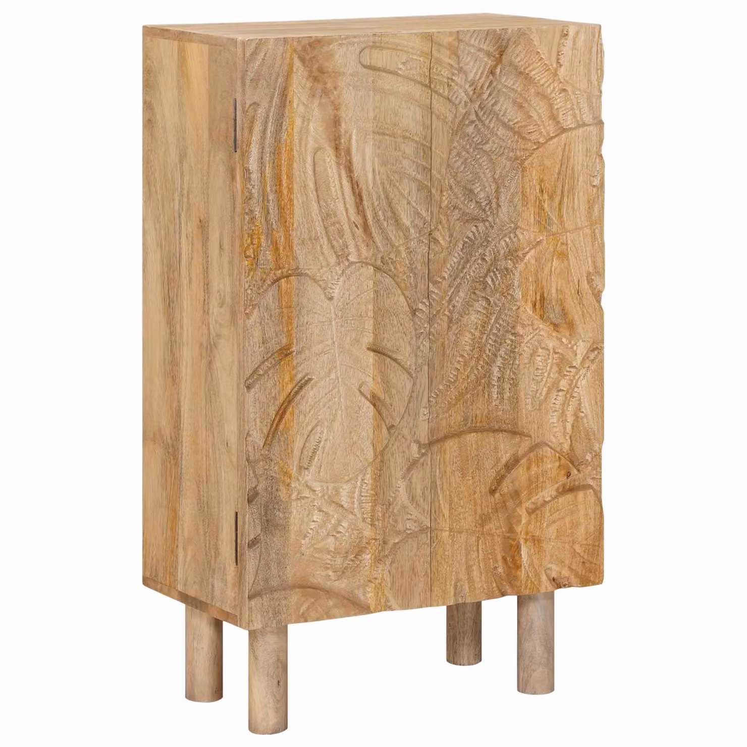 Credenza moderna vidaXL in legno di mango marrone L: 53 cm, P: 30 cm, H: 90 cm
