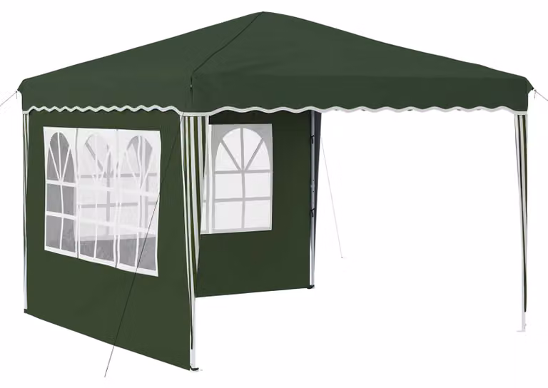 Tenda per feste a pop-up 288 x 288 x 245 cm Verde