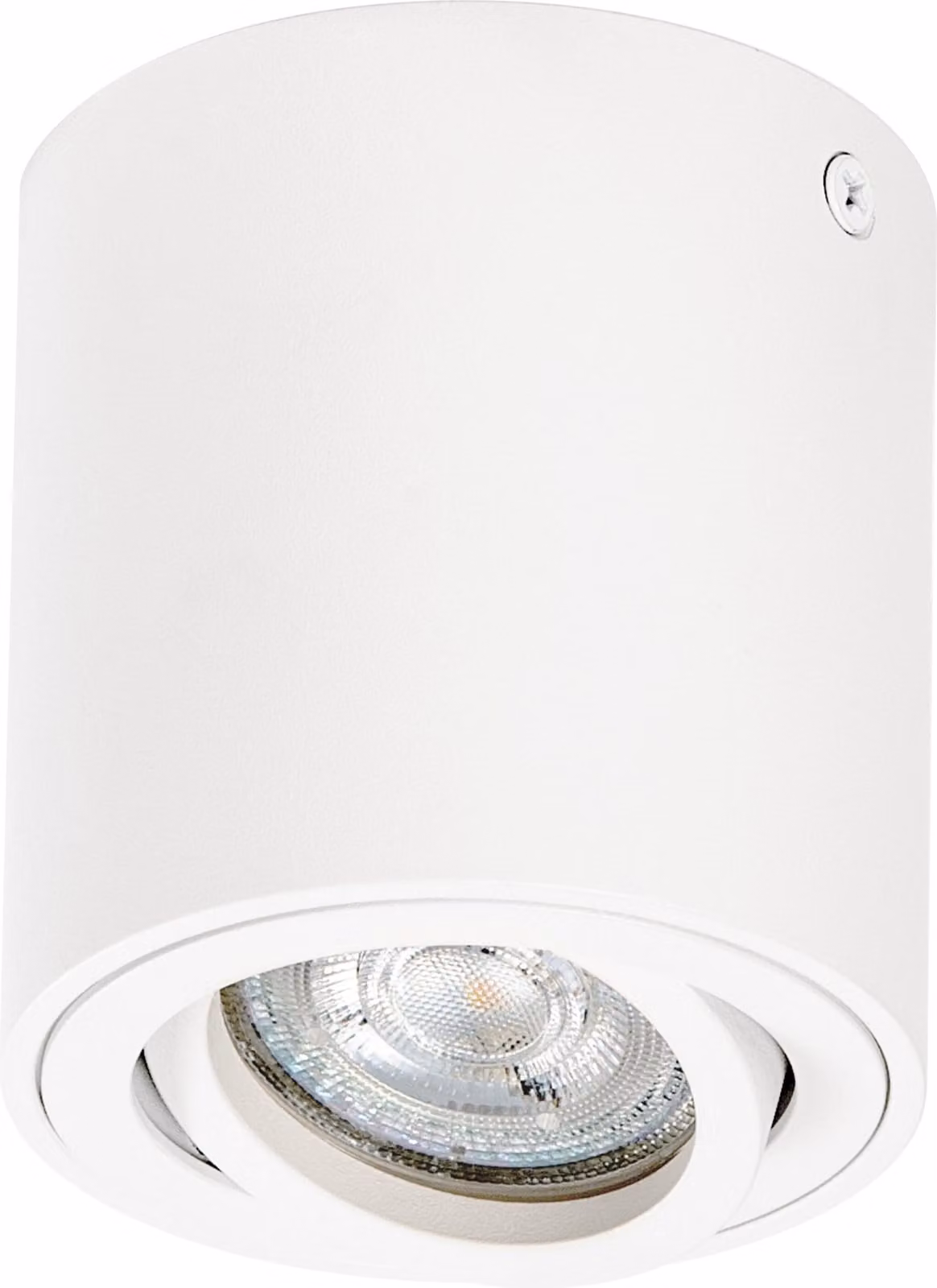 OSRAM Spot Surface Faretto da soffitto rotondo a plafone, bianco, con base GU10, può essere dotato di lampada semplice o intelligente, angolo di emissione flessibile, classe di protezione IP20, alloggiamento di alta qualità