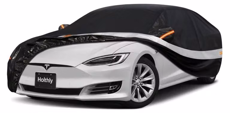 Copertura impermeabile per Tesla Model S (2012-2024), con 10 strati, ideale per la copertura completa in garage, protegge da polvere e raggi UV