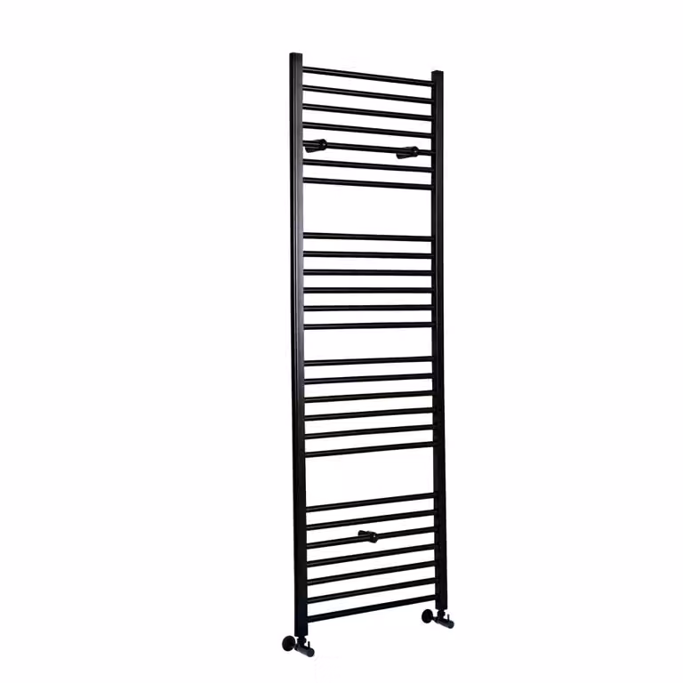 Scaldasalviette Piatto Nero - Termoarredo Bagno - 1800 x 500mm - 720W - Nox
