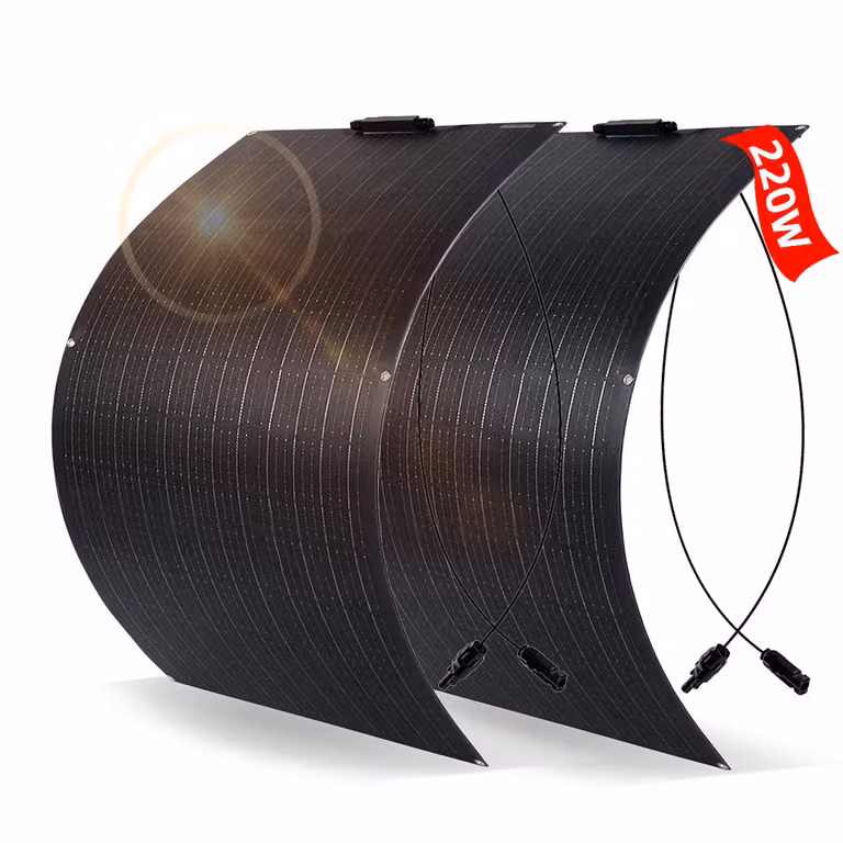 Pannello solare flessibile in ETFE, 110W, alta efficienza del 21,8%, ampio intervallo di temperature, 220W