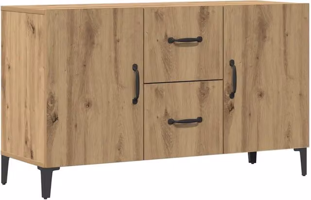Credenza Buffet da pranzo in legno multistrato Rovere color marrone L: 100 cm, P: 36 cm, H: 60 cm