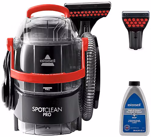 Bissell SpotClean Professional Smacchiatore con potenza di 750 W, Nero/Rosso – 1