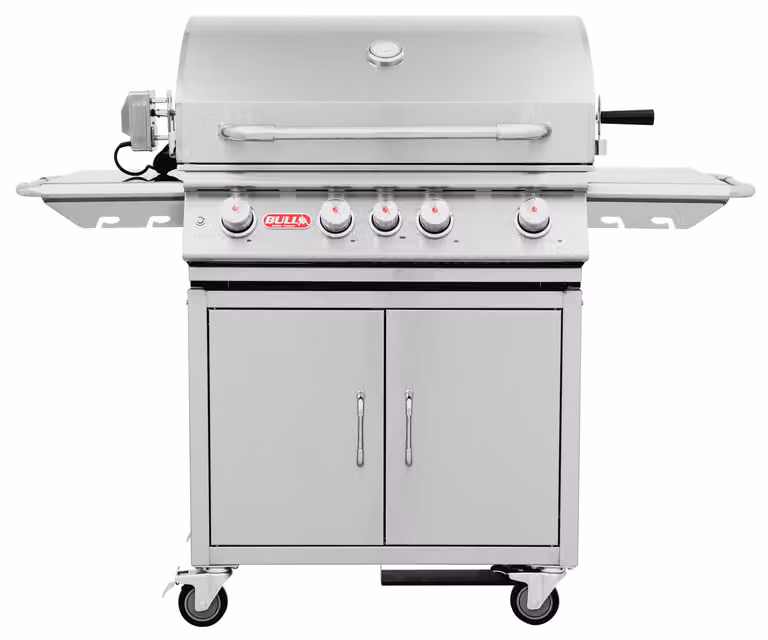 Bull Angus Gasgrill - con carrello e girarrosto