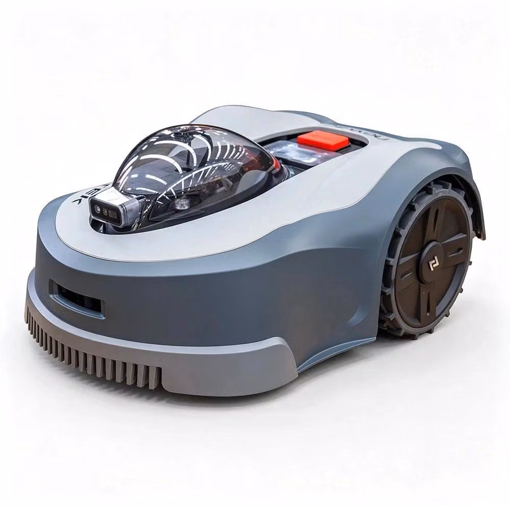 Tagliaerba robotizzato - Modello N2000 - Senza fili - GPS-RTK e navigazione visiva - Mappatura basata sull'intelligenza artificiale - Controllo tramite app - Altezza di taglio da 20 a 90 mm - Colore: grigio