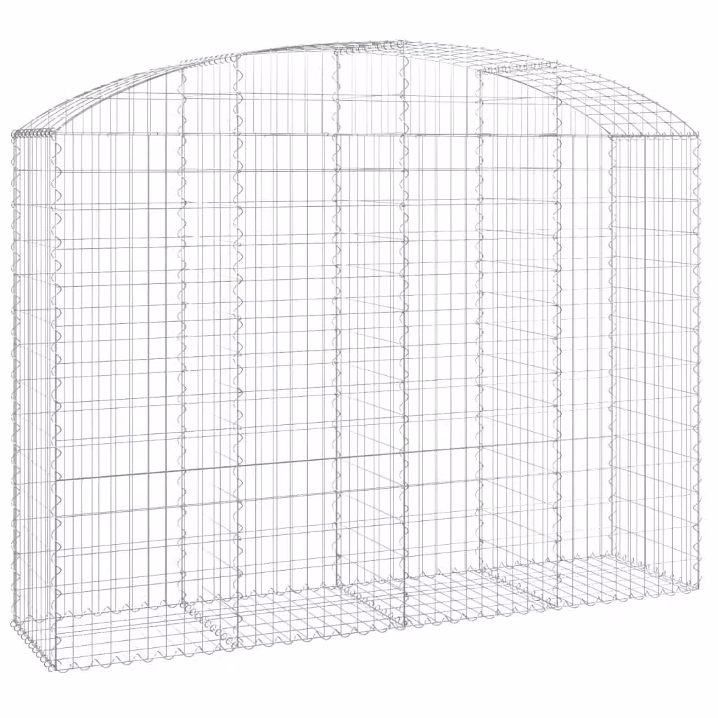 Cesto Gabbione ad Arco 200x50x140/160 cm Ferro Zincato