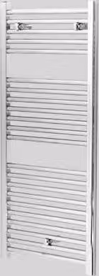Termoarredo Scaldasalviette Lazzarini San Remo Cromato Diritto H 142 cm x L 45 cm