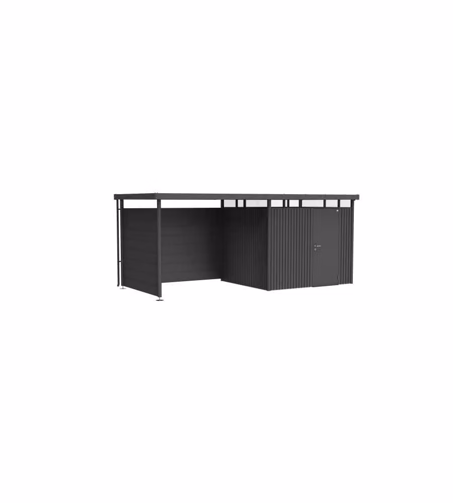 Parete laterale per tetto laterale casetta HighLine H3 grigio scuro metallizzato