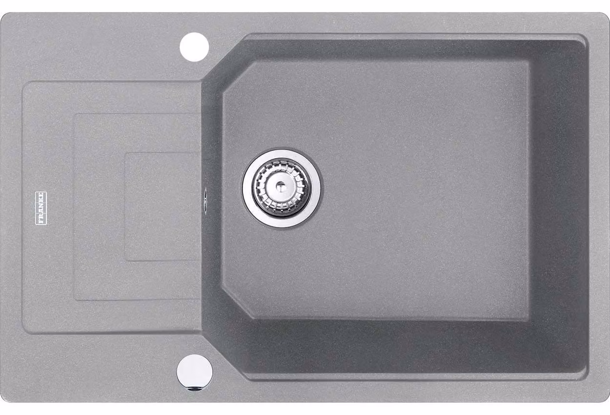 Franke URBAN UBG 611-78 XL lavello in STONE GREY con manopola eccentrica in acciaio inox / Dimensioni del foro 760 x 480 mm / Lavello in granito