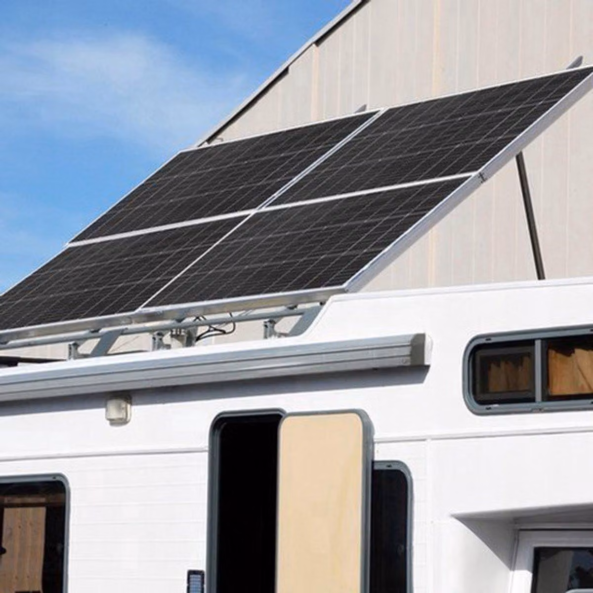 Pannello solare da 120 W – 12 V, pannello fotovoltaico con telaio in alluminio leggero, ideale per camper
