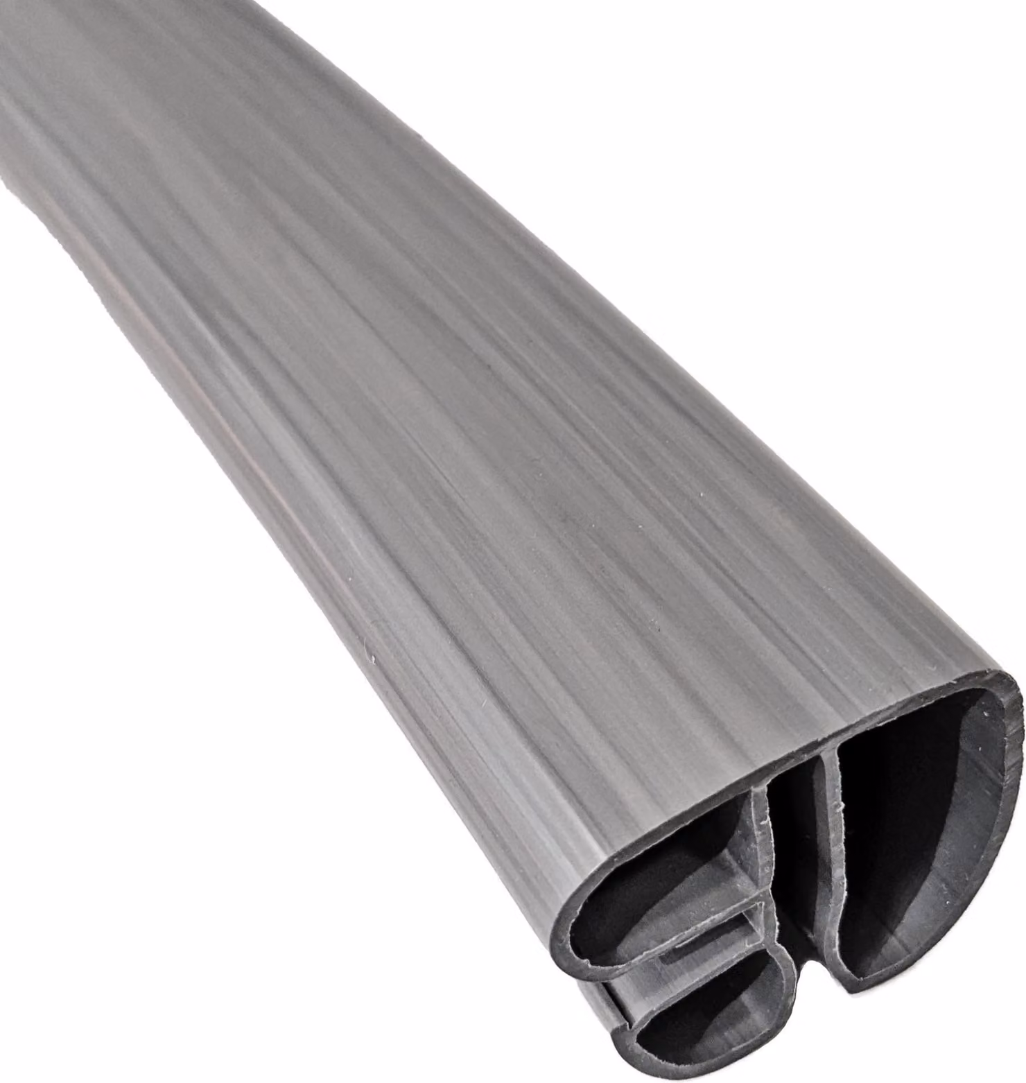 Fresh-Pool Profi corrimano combinato Q6 per piscine rotonde 420 cm, argento, plastica, tubazione a cuneo pendente