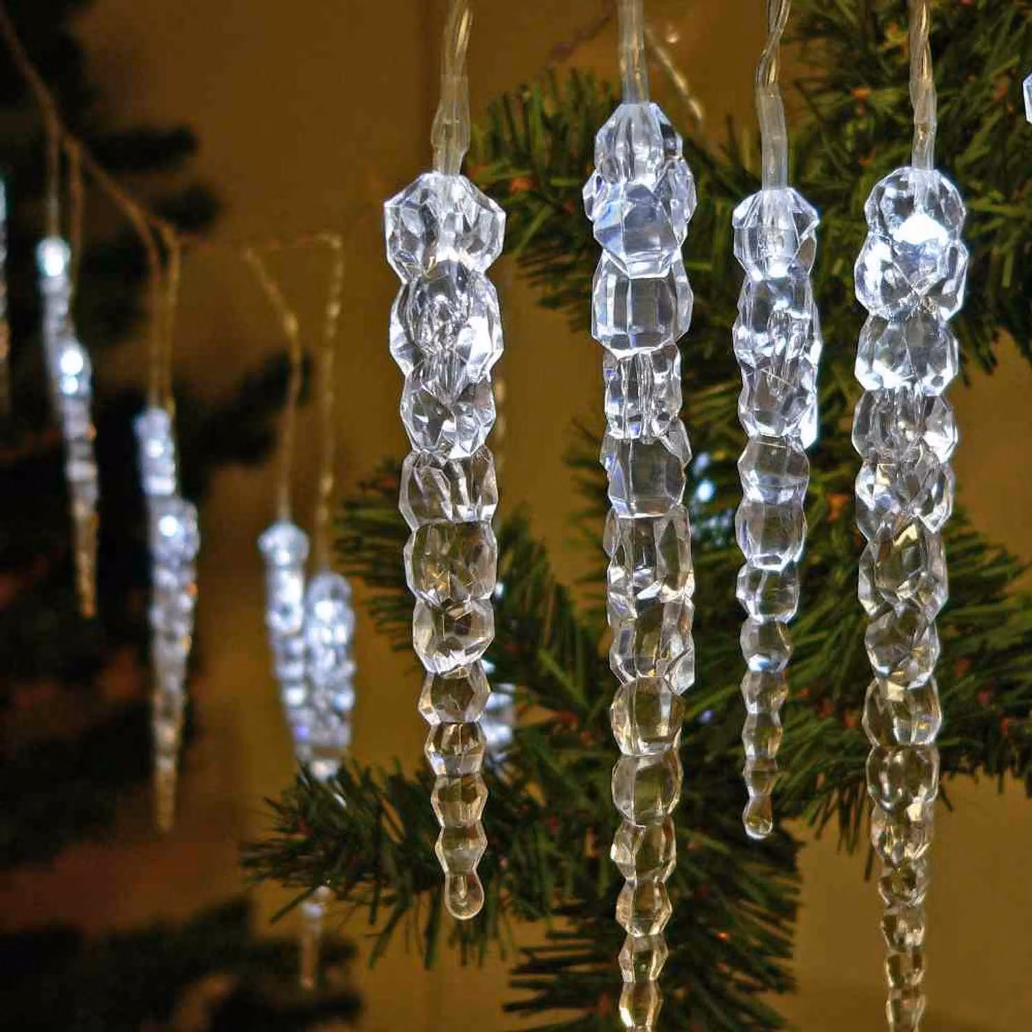 FHS Ghiacciolo LED per esterni 40 Distanza tra i LED 15 cm, cavo di alimentazione 5 m, IP44