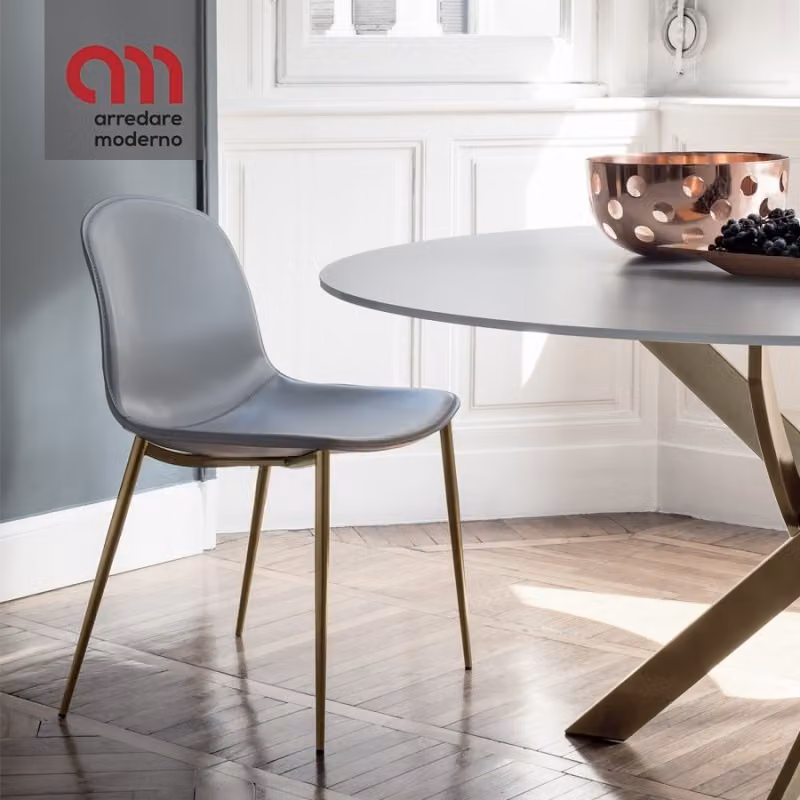 Sedia Seventy Bontempi Casa in acciaio