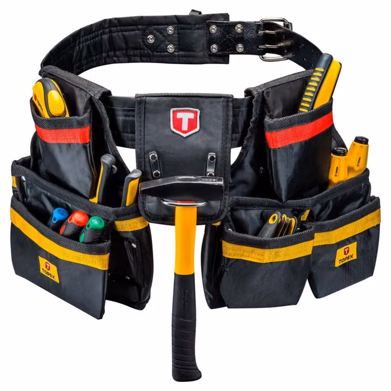 Cintura porta attrezzi TOPEX Lunghezza della cintura Cintura porta chiodi - 21 tasche