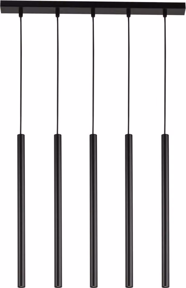 Lampada a sospensione decorativa nera moderna a 5 punti Sopel 5xG9 3W Sigma Lighting