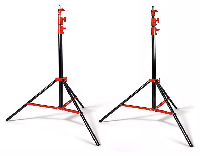 Treppiede, altezza massima 2800 mm, capacità di carico 10 kg, 2 pezzi, colore rosso, lunghezza 2,8 metri