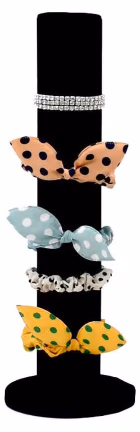Organizzatore verticale per elastici per capelli, scrunchie e fermagli, portaoggetti per gioielli