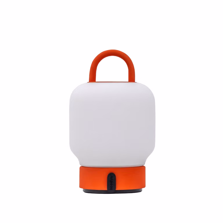 kooduu loome lampada portatile da tavolo arancione dimmerabile e ricaricabile via USB