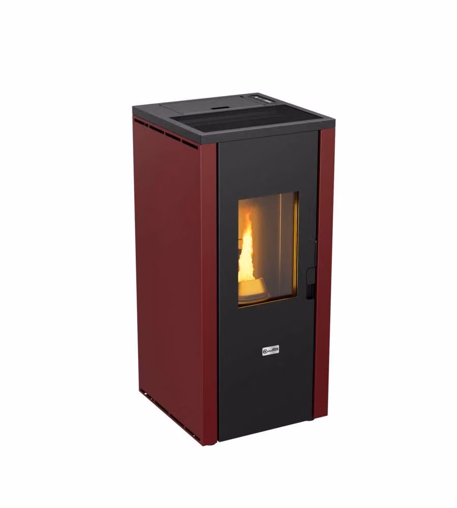Canadian Stove Stufa a Pellet Design Evo 7 Bordeaux 7kW