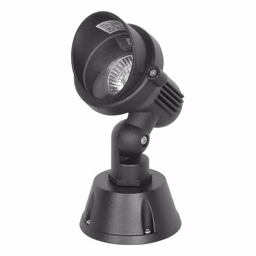 Faretto da giardino imbullonato 1xGU10 nero IP54 SU-MA Prit TO 3446