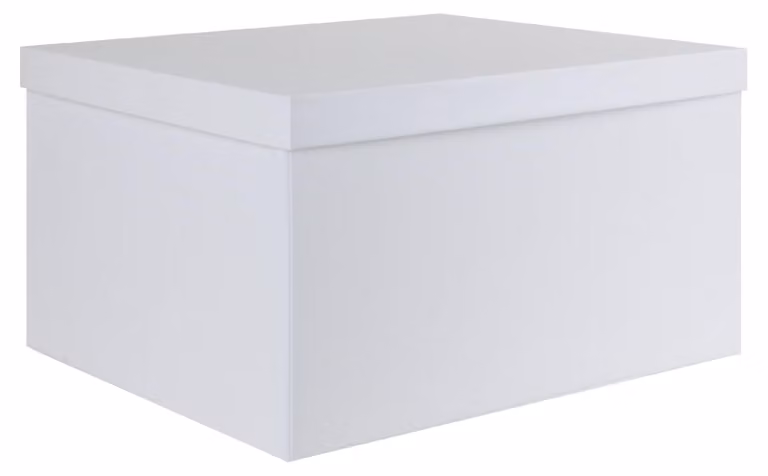 Grande scatola di stoccaggio con coperchio, dimensioni 38 x 28 x 19 cm