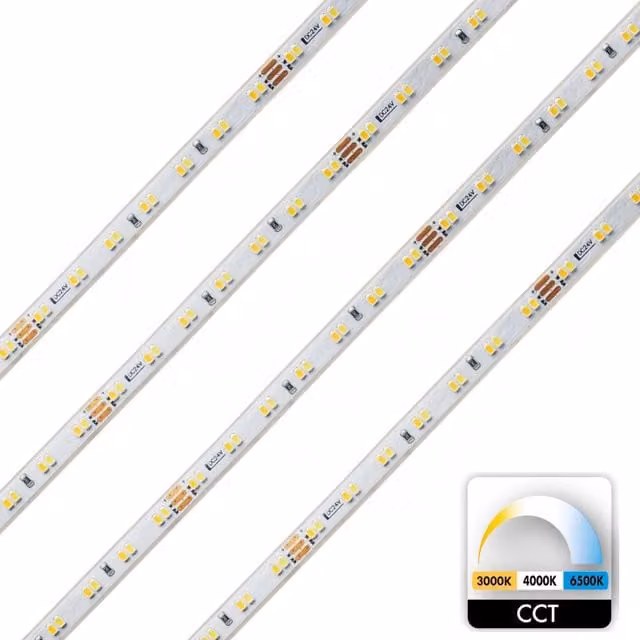 Striscia LED COB DEKO-LIGHT CCT Tunable 3000K-6500K 62.5W 24V IP65 Dimmerabile 5350lm Bobina da 5 metri