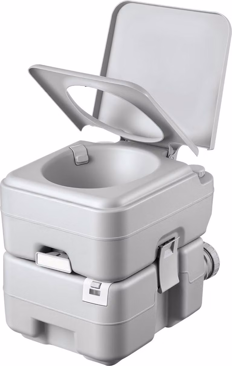 WC portatile, serbatoio di scarico rimovibile da 20 litri, 120 sciacquoni, WC da campeggio per adulti, vasino da viaggio per esterni con indicatore di livello, borsa per il trasporto, adatto per viaggi in camper, campeggio, escursionismo, gite in barca, v