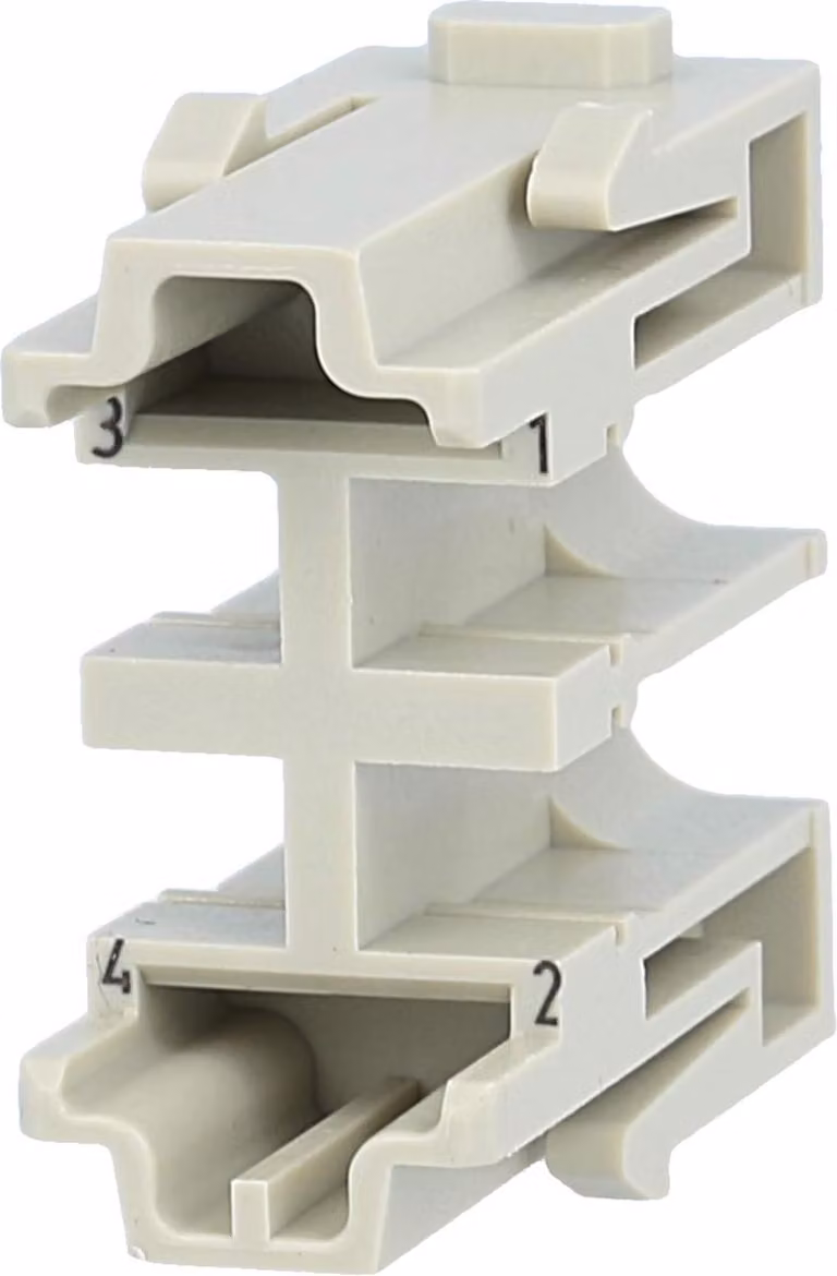 HARTING Han SC modulo inserto maschio (M) 4 poli cicli di inserimento >=500 - 1 pezzo