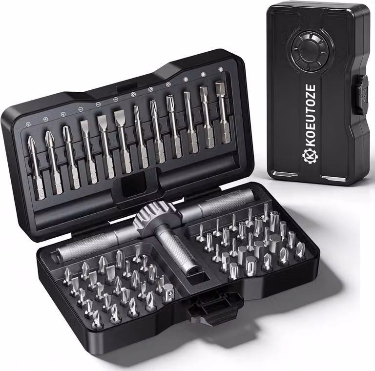 Set di cacciaviti 66-in-1, con punte in acciaio S2, manico in alluminio, ideale per l'officina