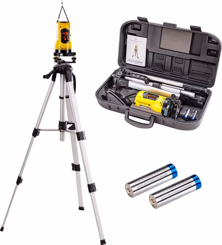 Laser a linee incrociate DKL360 con treppiede e custodia